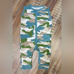 Kyte Camo Sleeveless Tank Bamboo Baby Romper
